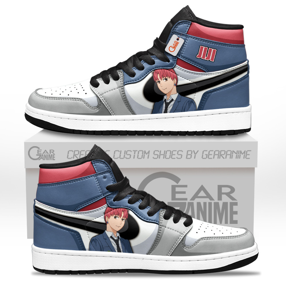 Jiji Jin Enjoji High-Top Leather Sneakers Custom Name