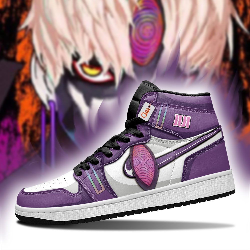 Jiji's Evil Eye High-Top Leather Sneakers Custom Name