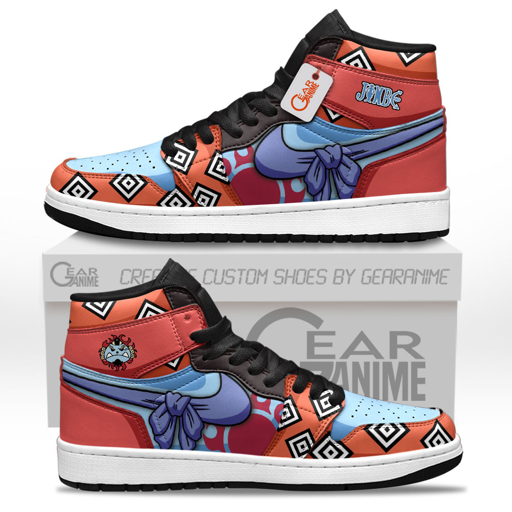 Jinbe High-Top Leather Sneakers Custom Name