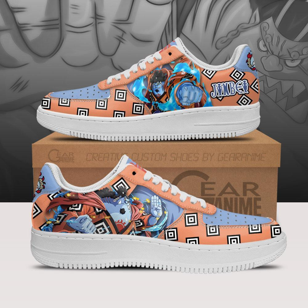 Jinbei Custom Anime Low-Top Leather Sneakers