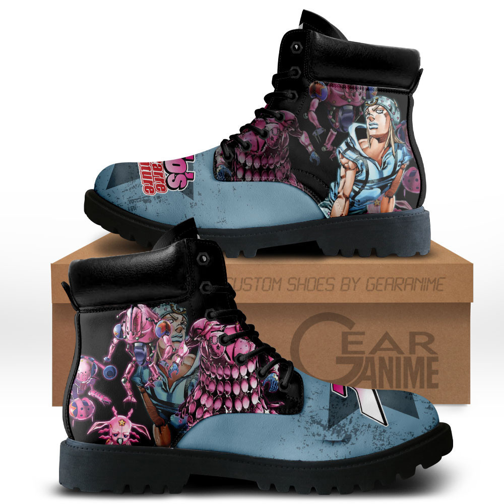 Johnny Joestar Custom Anime Combat Boots MV0512