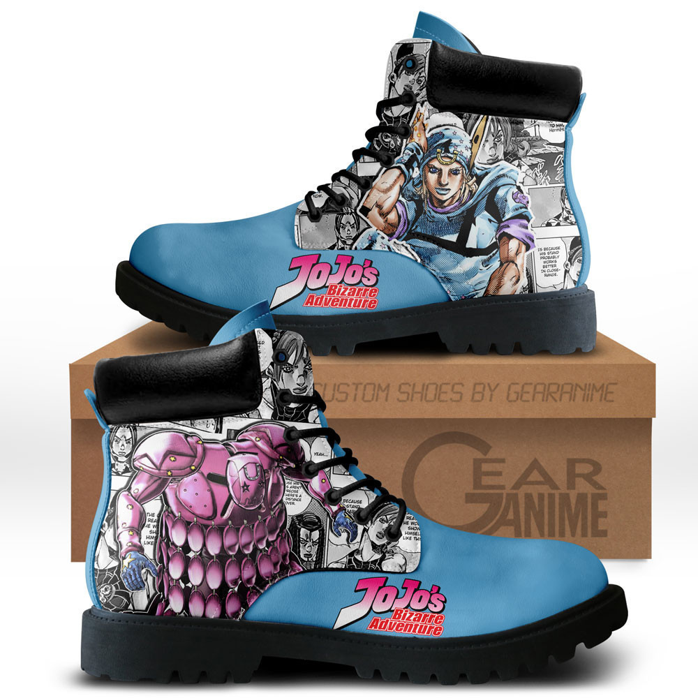 Johnny Joestar Custom Anime Combat Boots NTT071