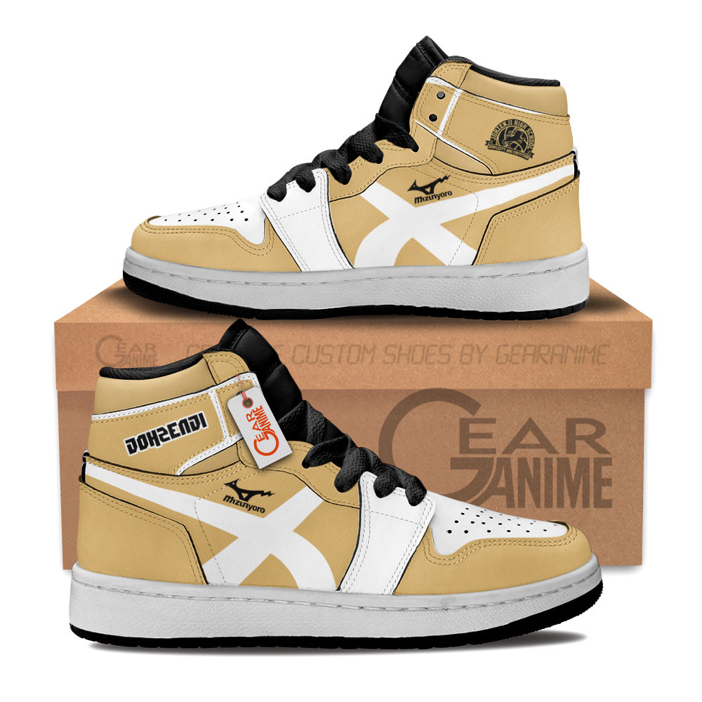 Johzenji High Custom Anime Kids High-Top Leather Sneakers Personalized