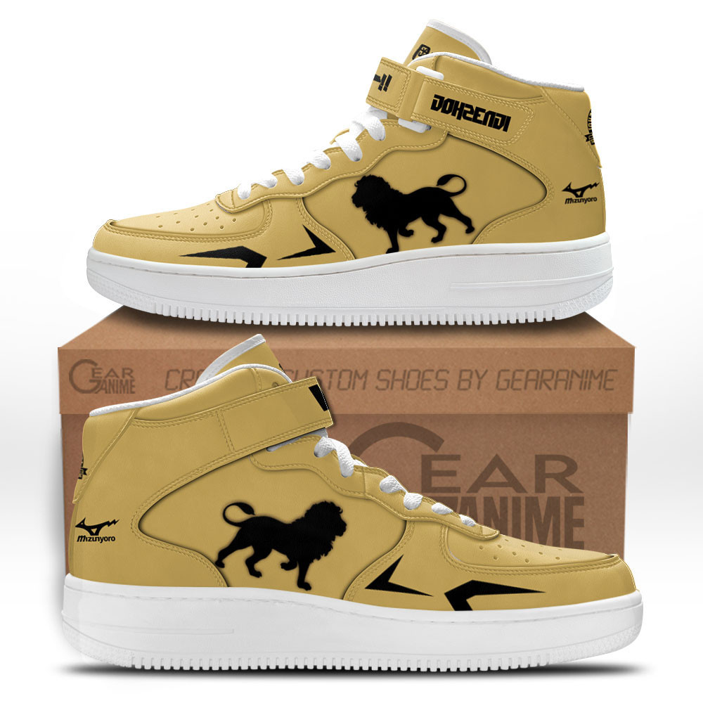 Johzenji High Volleyball Club Custom Anime Mid-Top Leather Sneakers