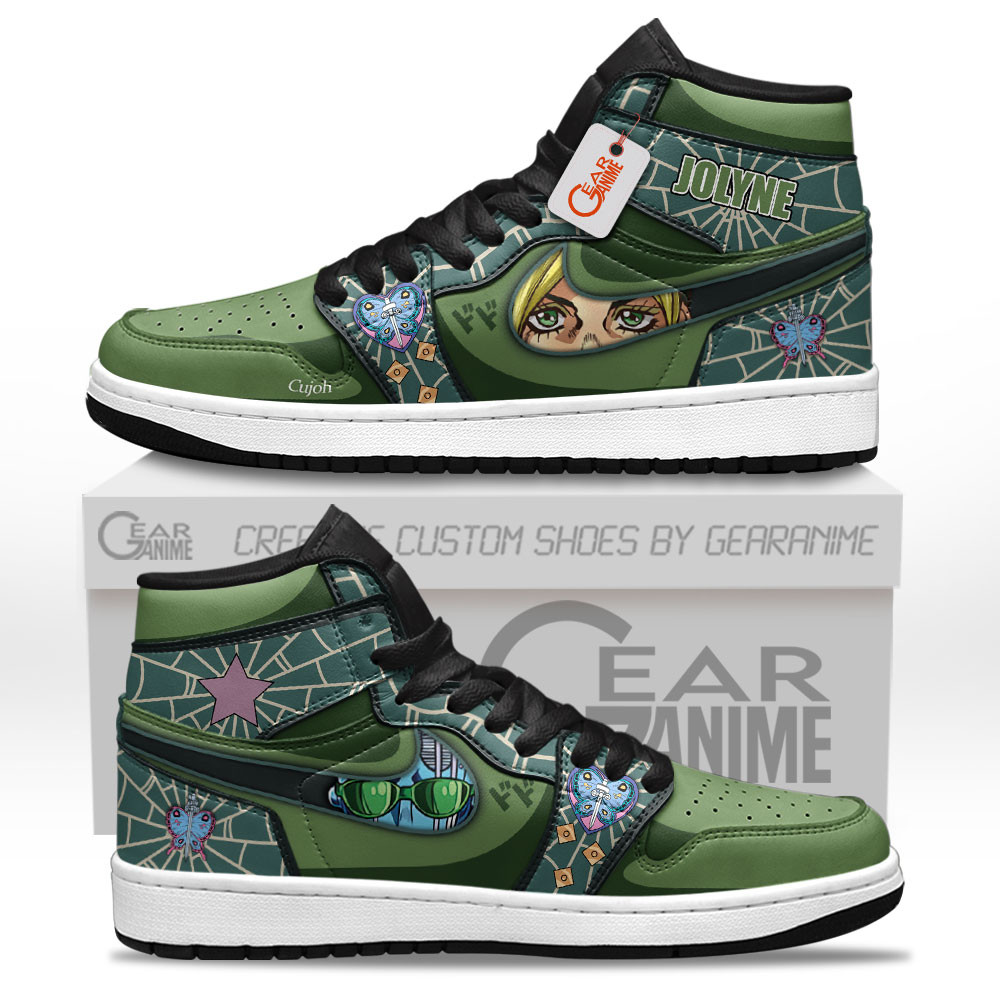 Jolyne Cujoh High-Top Leather Sneakers Custom Name
