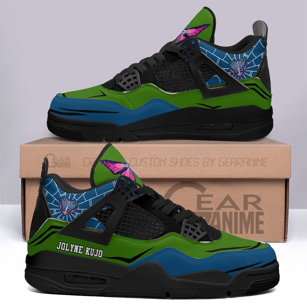 Jolyne Kujo Retro 4 Leather Sneakers Custom Name MV2404