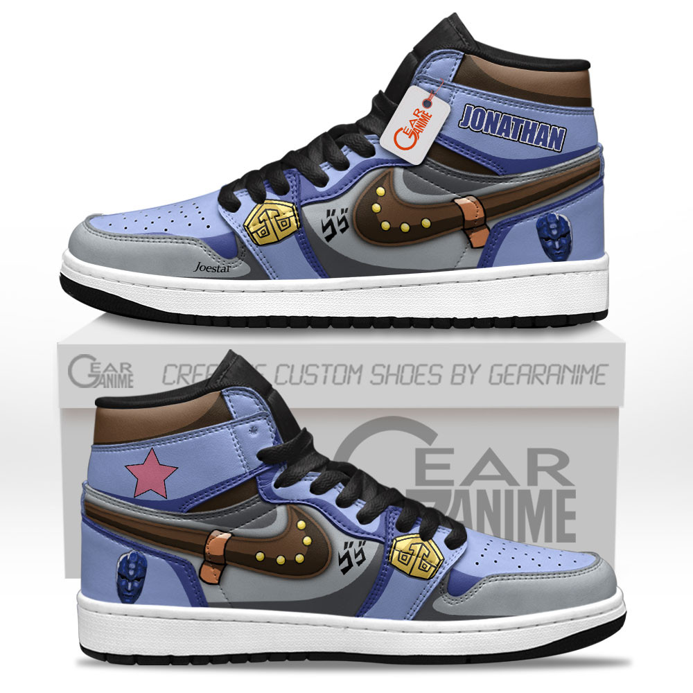 Jonathan Joestar High-Top Leather Sneakers Custom Name
