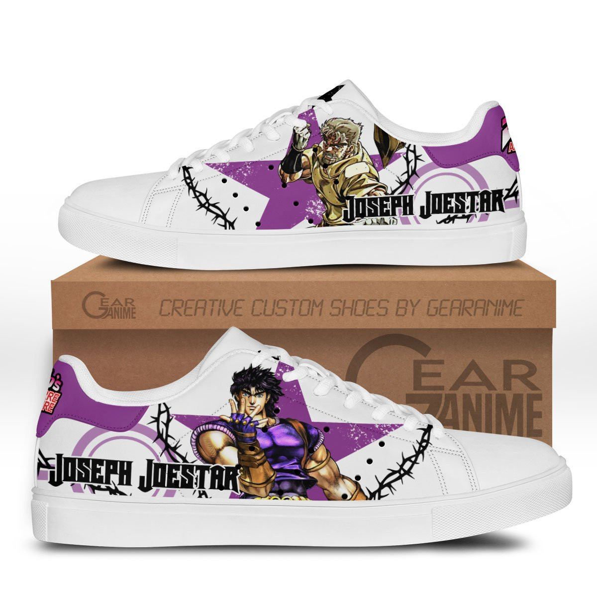 Joseph Joestar Custom Anime Classic Court Shoes