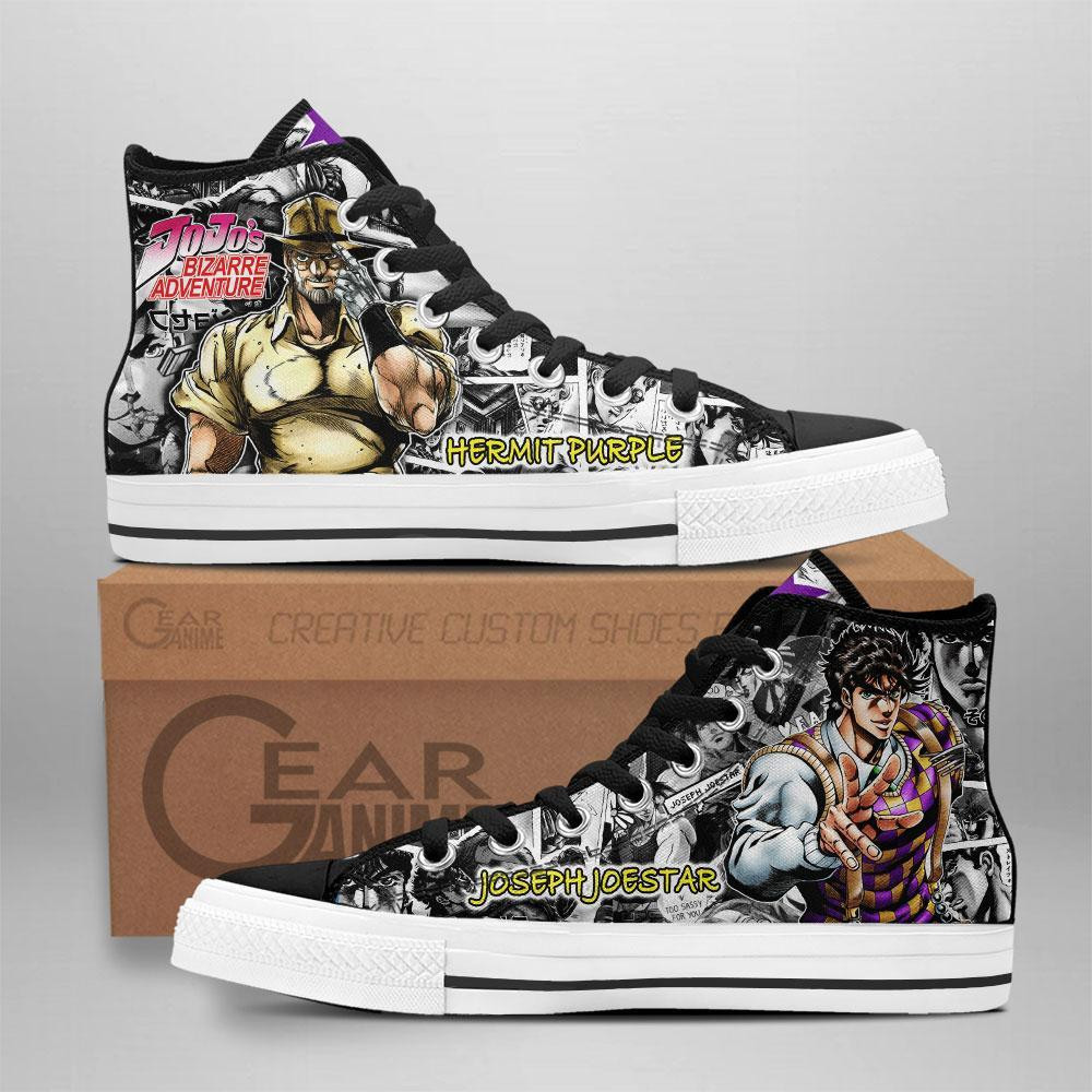 Joseph Joestar Custom Anime High-Top Canvas Shoes NTT111