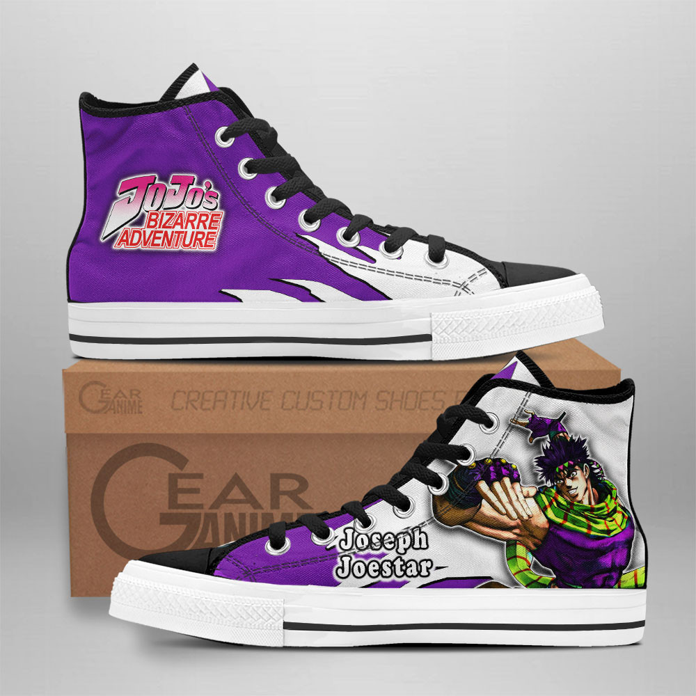 Joseph Joestar Custom Anime High-Top Canvas Shoes NTT291