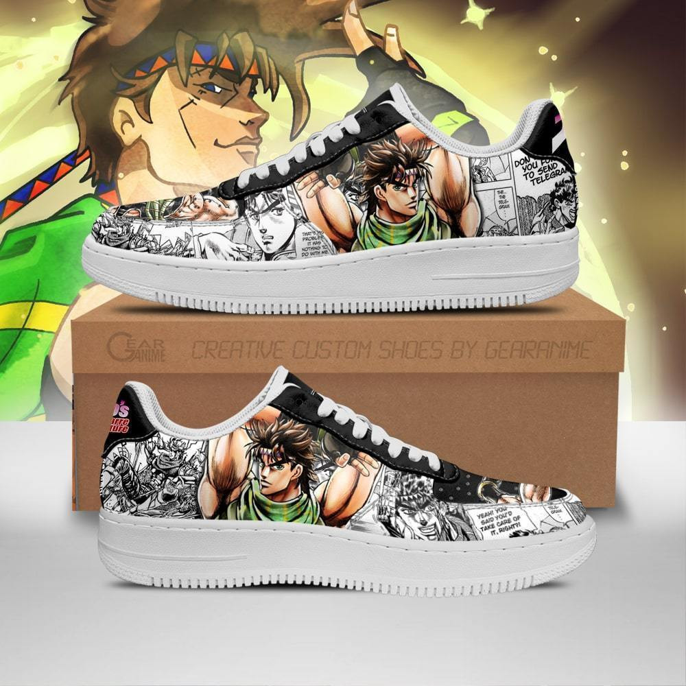 Joseph Joestar Custom Anime Low-Top Leather Sneakers