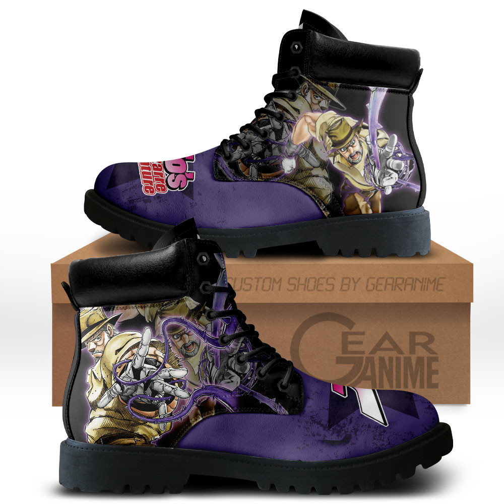 Joseph Joestar Old Custom Anime Combat Boots MV0512