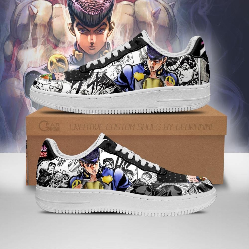 Josuke Higashikata Custom Anime Low-Top Leather Sneakers
