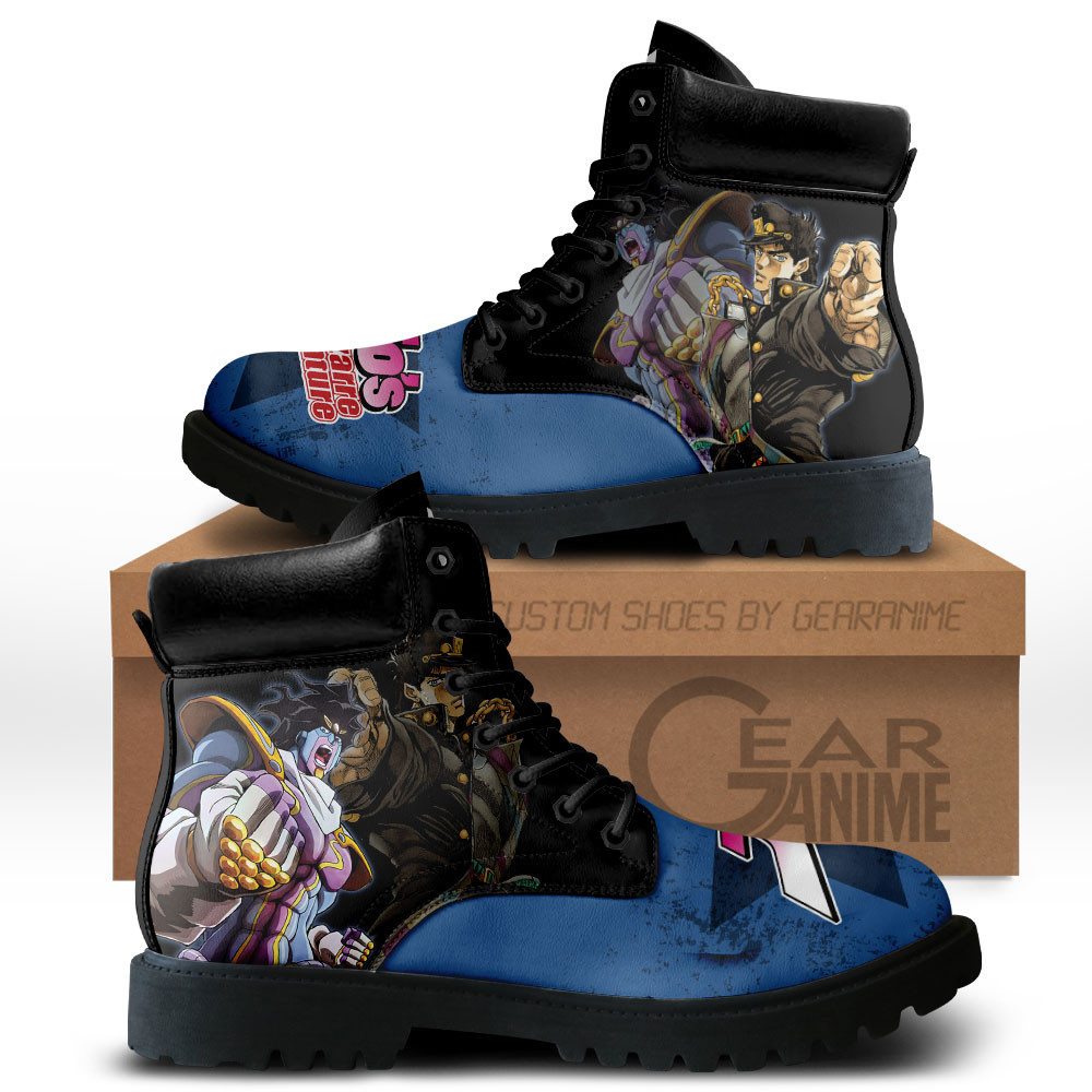 Jotaro Kujo Custom Anime Combat Boots MV0512