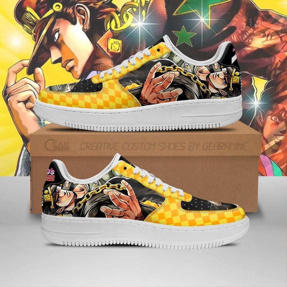 Jotaro Kujo Custom Anime Low-Top Leather Sneakers