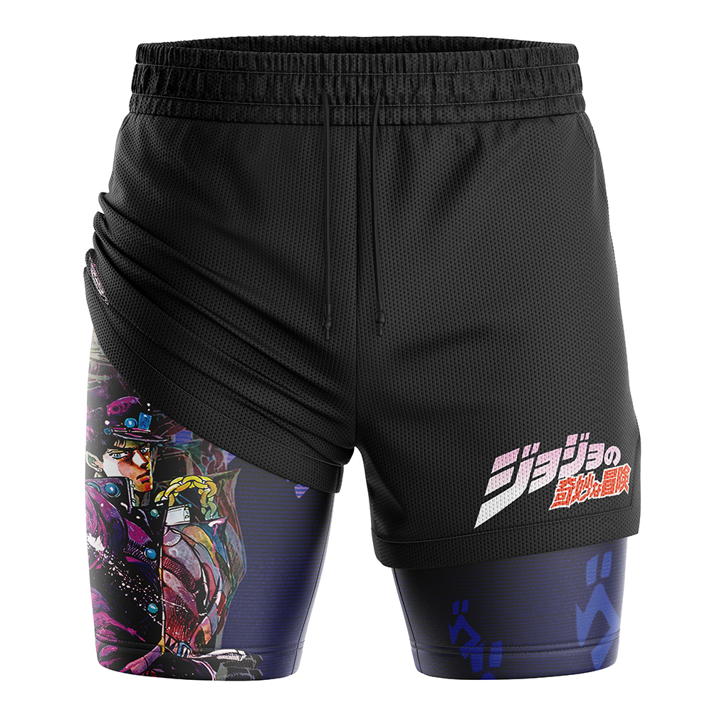 Jotaro Kujo Jojo’s Bizarre Adventure 2-in-1 Performance Shorts