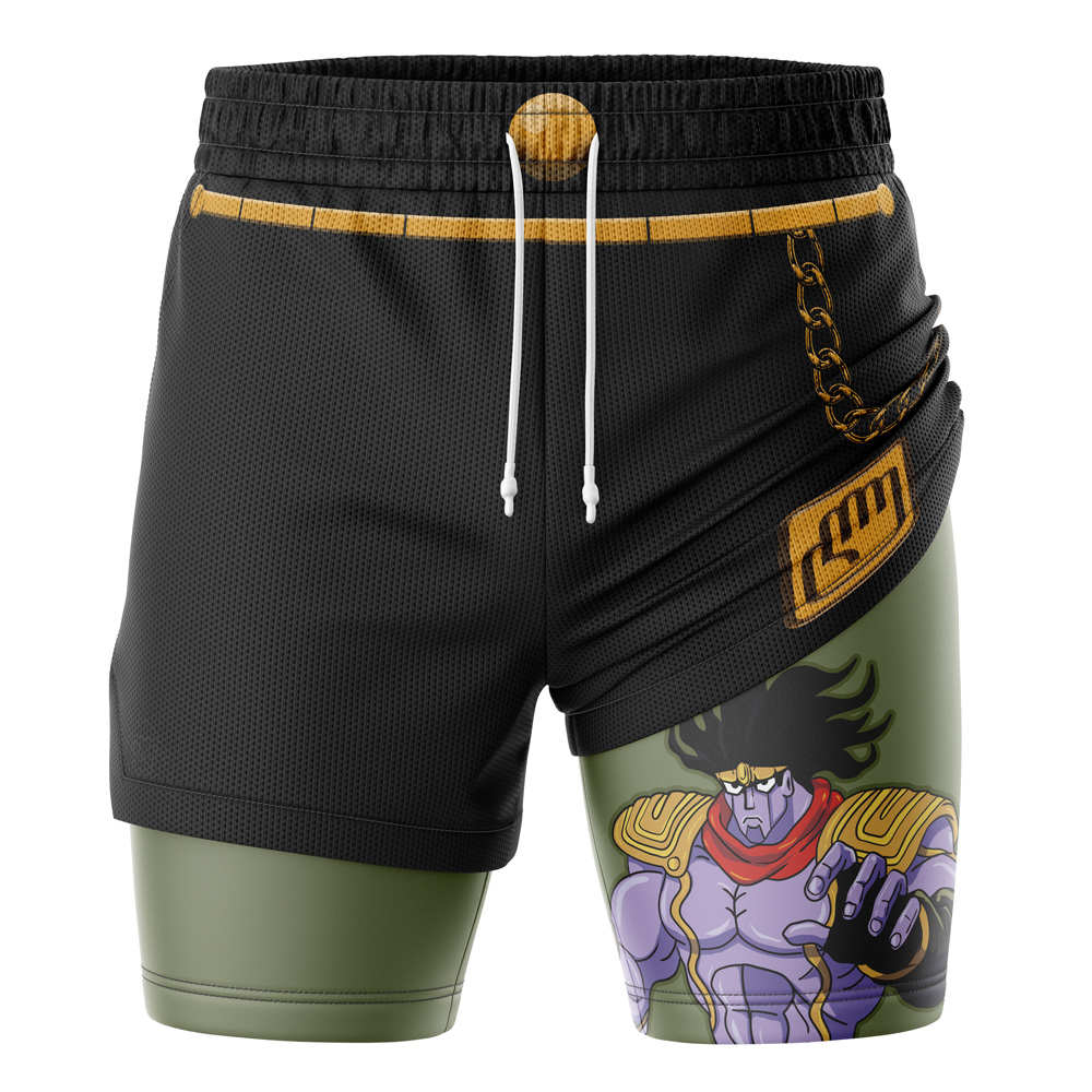 Jotaro Kujo Star Platinum Stardust Crusaders Jojo’s Bizarre Adventure 2-in-1 Performance Shorts