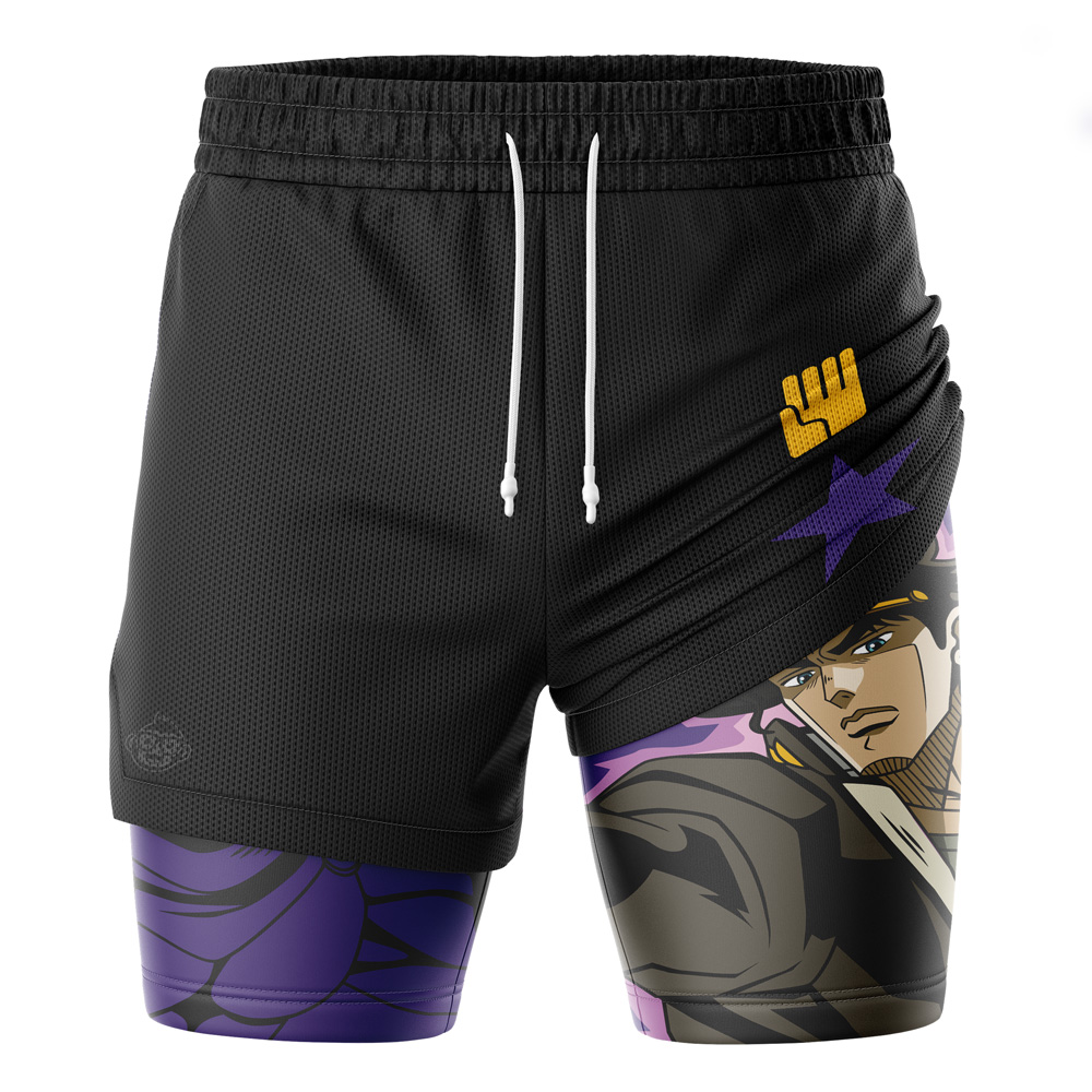 Jotaro Kujo V2 JoJo’s Bizarre Adventure 2-in-1 Performance Shorts