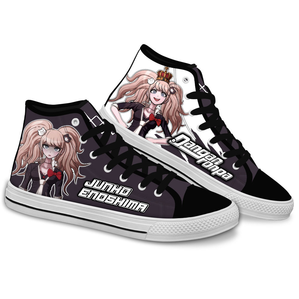 Junko Enoshima Custom Anime High-Top Canvas Shoes NT2608