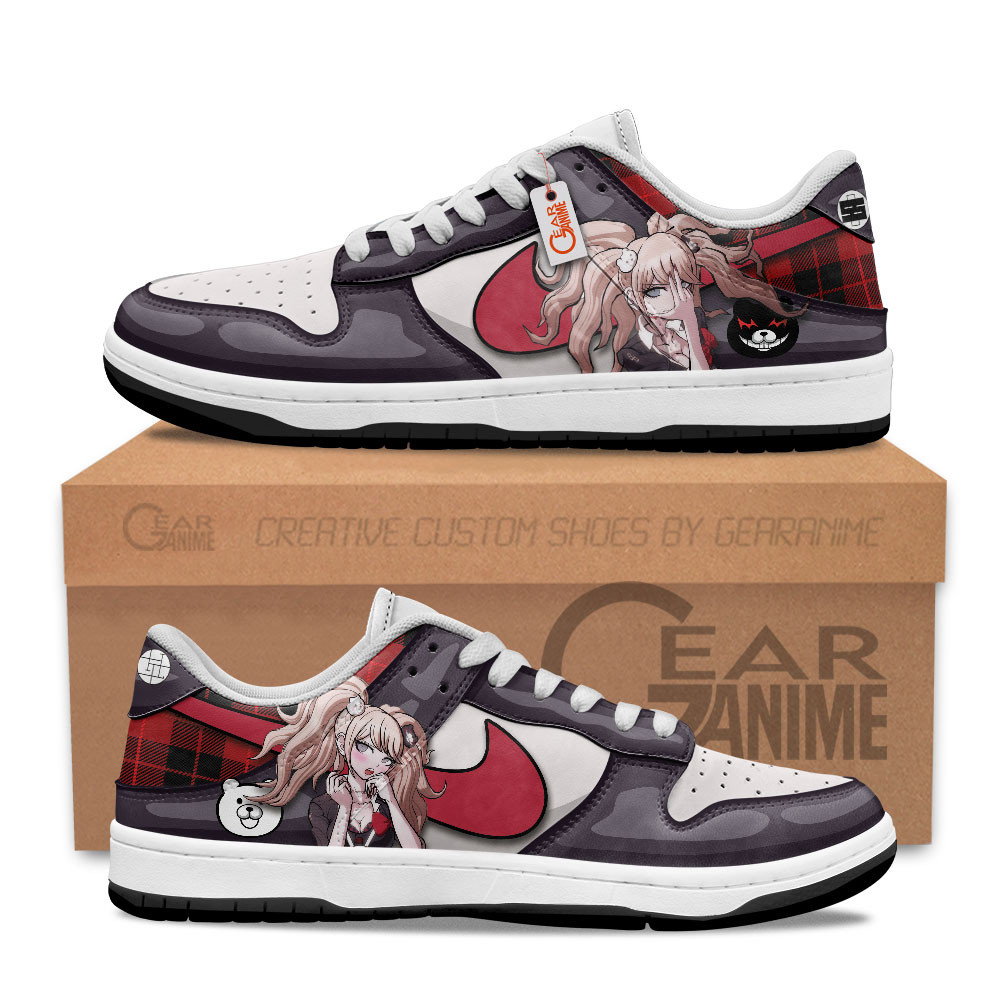 Junko Enoshima Custom Anime Low-Top Skate Sneakers
