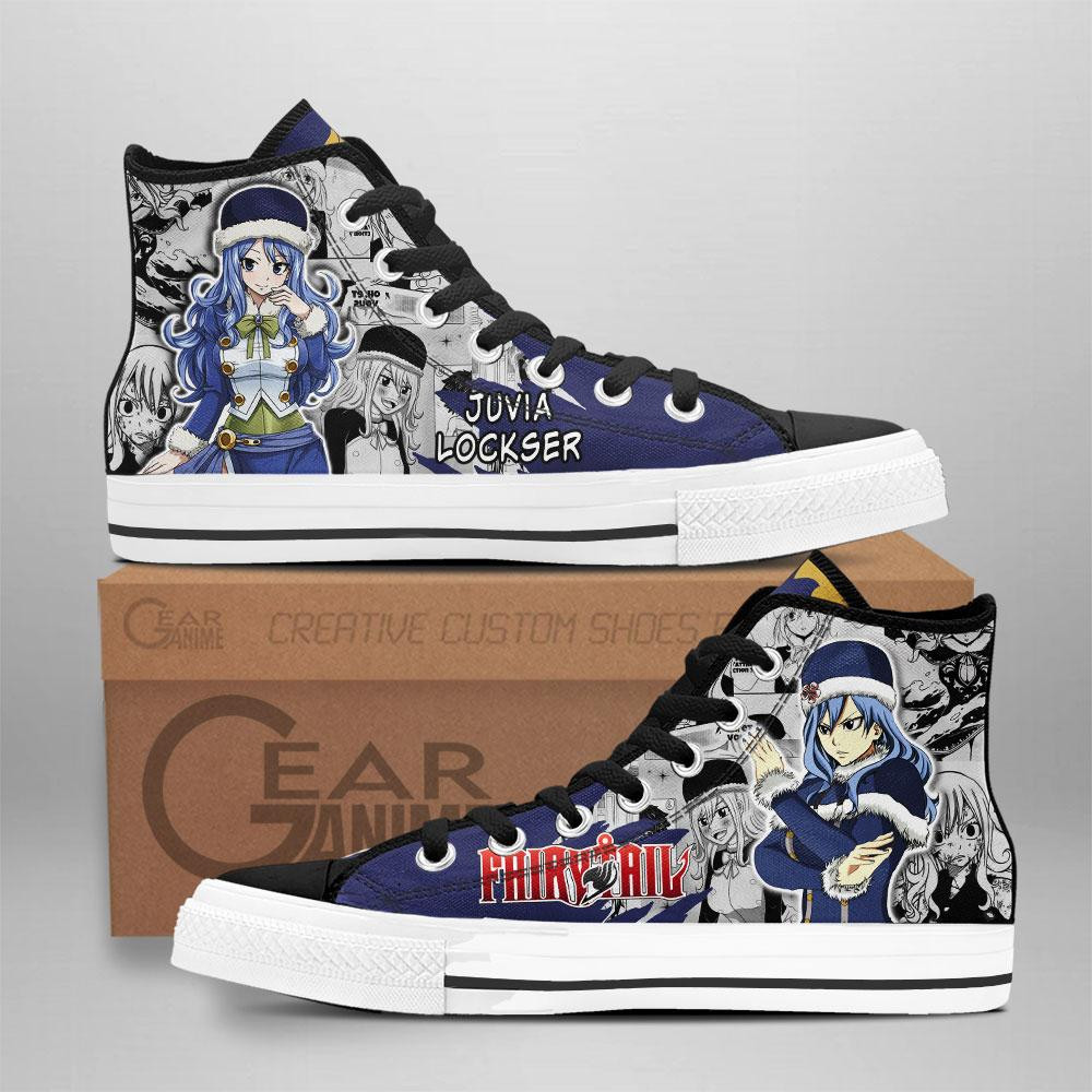 Juvia Lockser Custom Anime High-Top Canvas Shoes NTT041