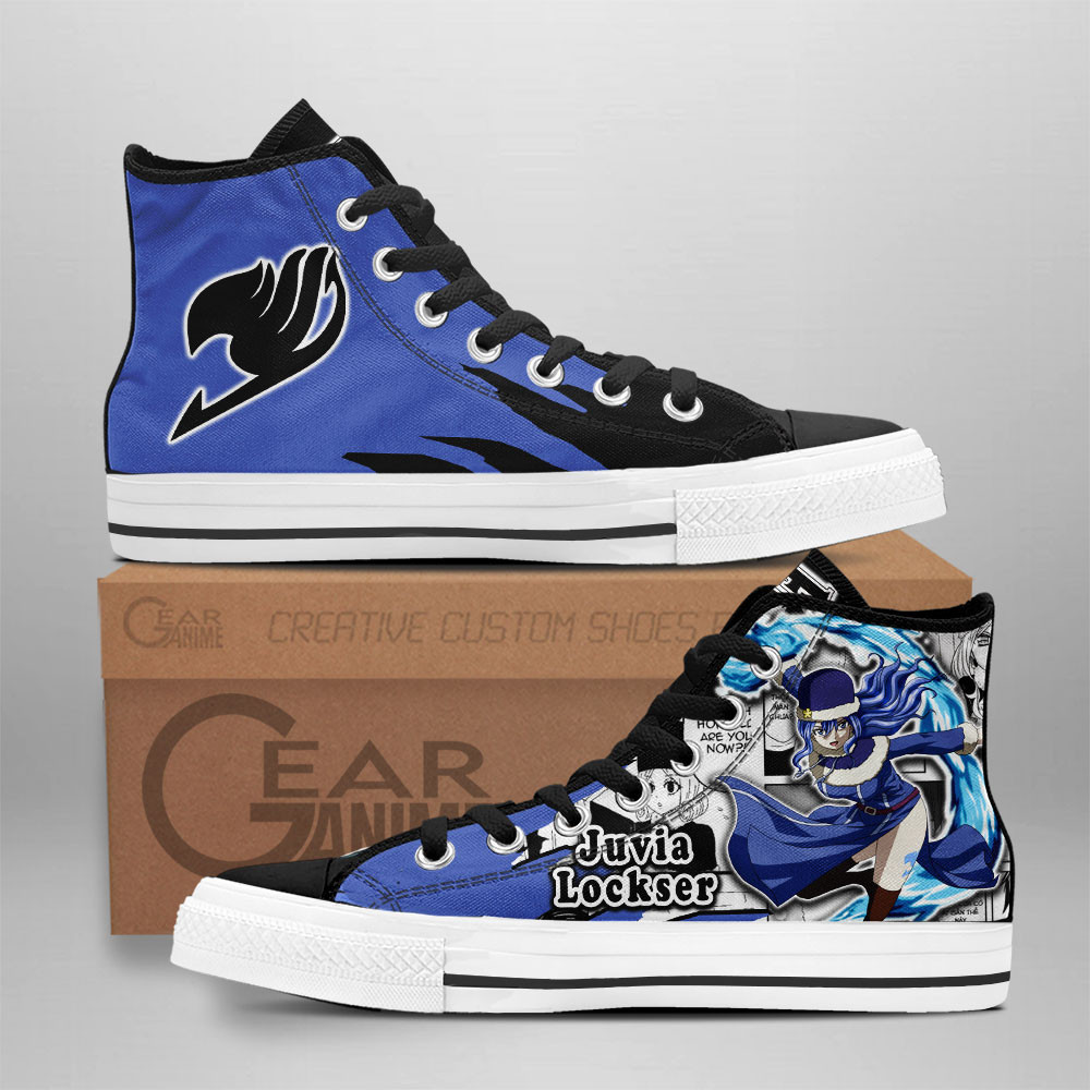 Juvia Lockser Custom Anime High-Top Canvas Shoes NTT291