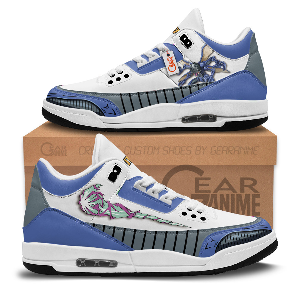 Kabuterimon Custom Anime Retro 3 Leather Sneakers