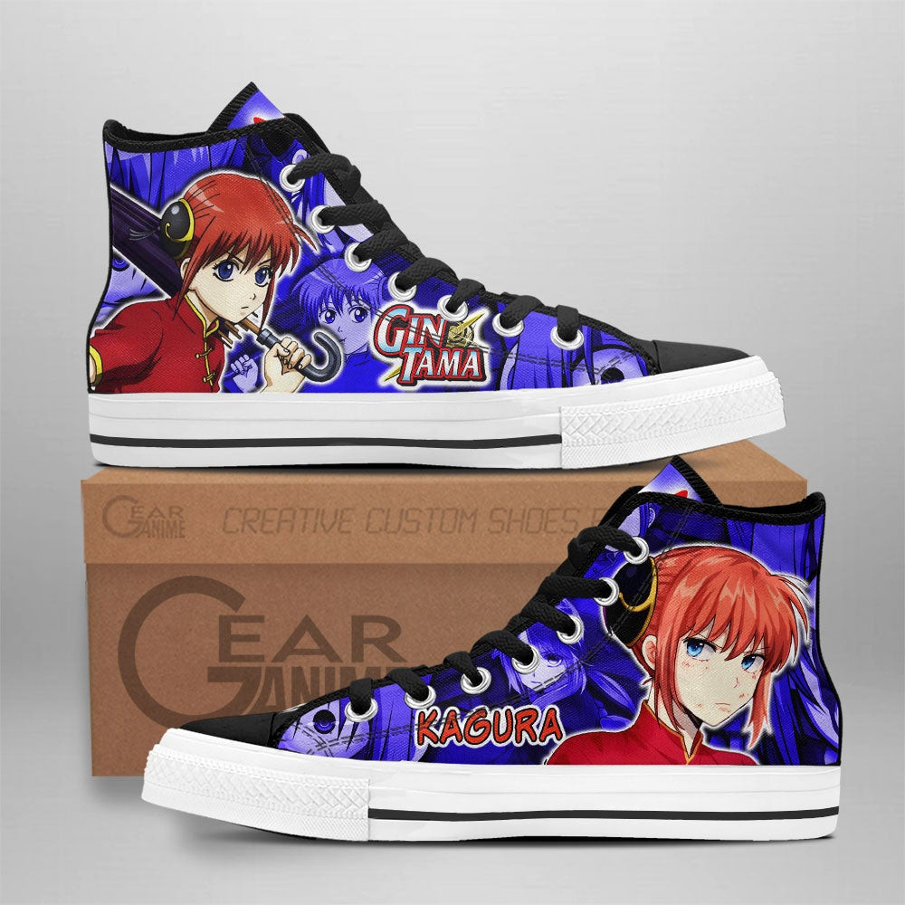 Kagura Custom Anime High-Top Canvas Shoes