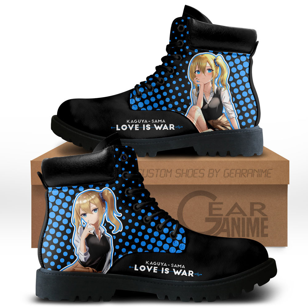 Kaguya-sama Ai Hayasaka Custom Anime Combat Boots NTT071