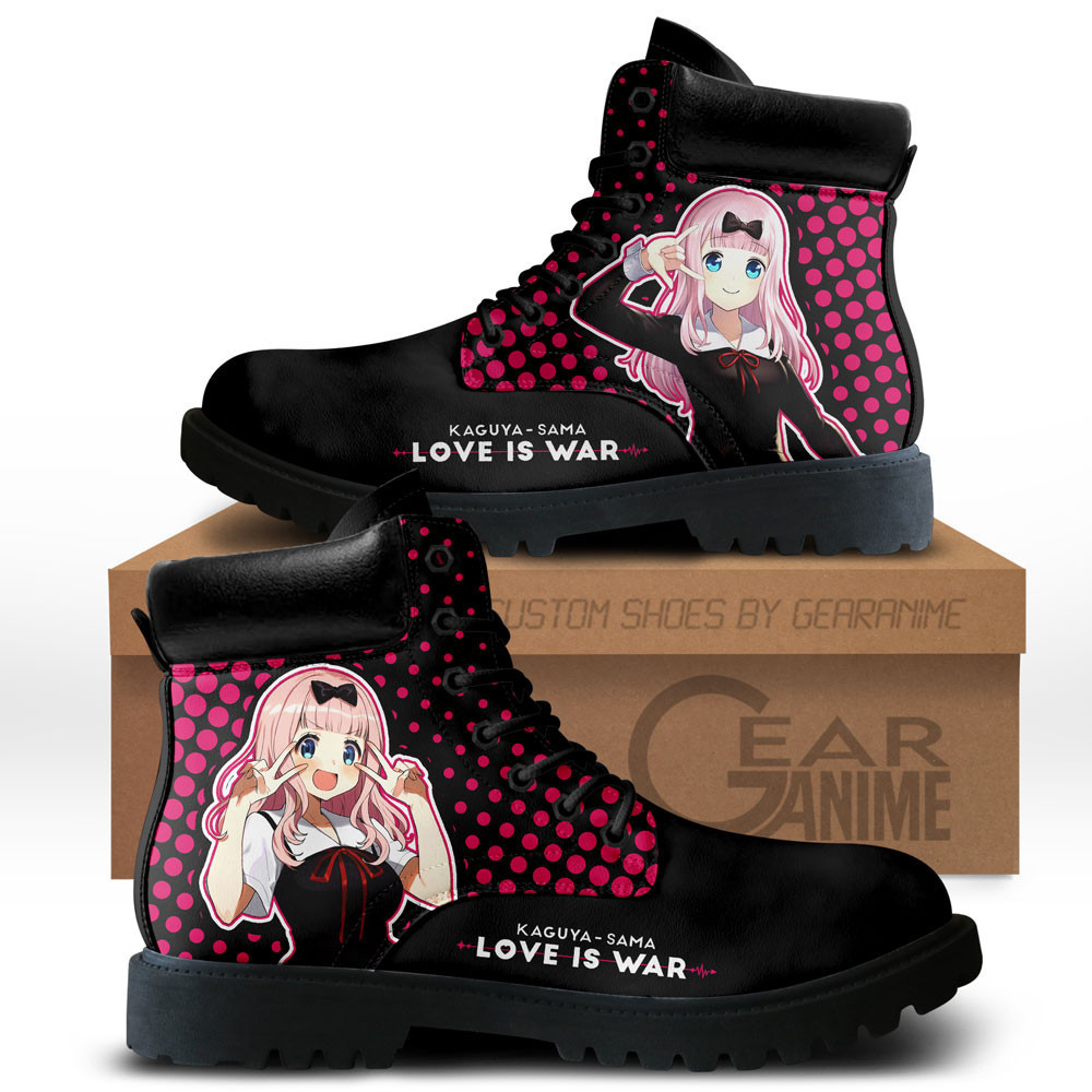 Kaguya-sama Chika Fujiwara Custom Anime Combat Boots NTT071