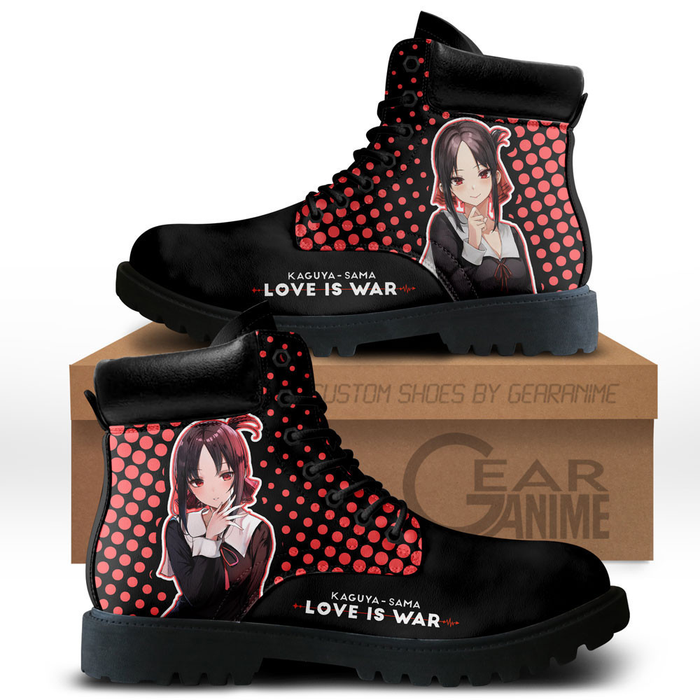Kaguya-sama Kaguya Shinomiya Custom Anime Combat Boots NTT071