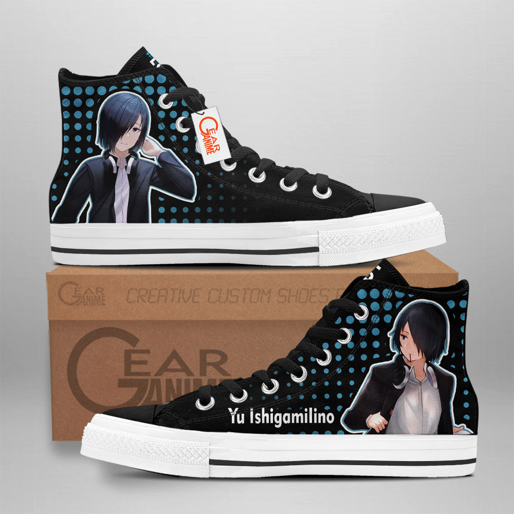 Kaguya-sama Yu Ishigami Custom Anime High-Top Canvas Shoes NTT090
