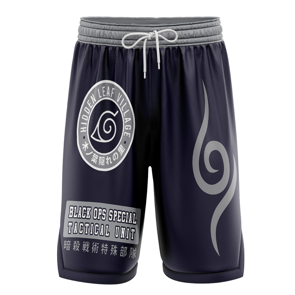 Kakashi Anbu Black Ops Shippuden Basketball Shorts