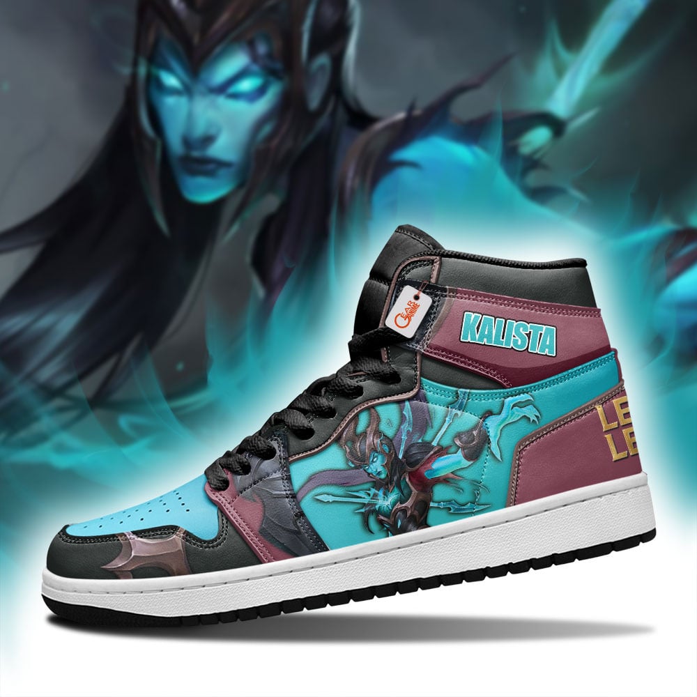 Kalista Custom Gaming High-Top Leather Sneakers LOL Custom Name
