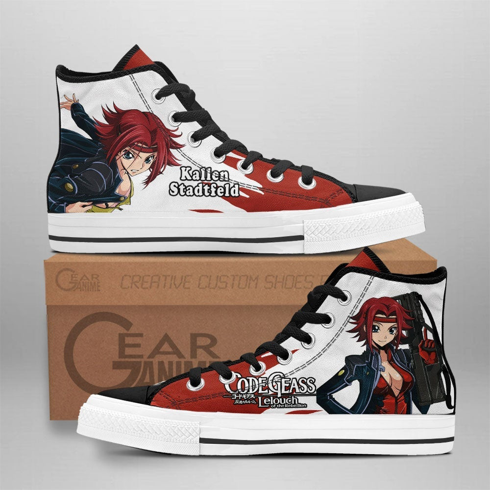 Kallen Stadtfeld Custom Anime High-Top Canvas Shoes