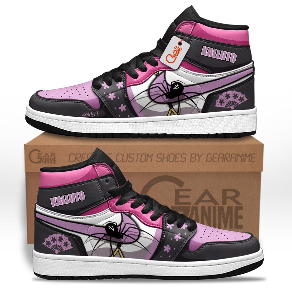 Kalluto Zoldyck High-Top Leather Sneakers Custom Name