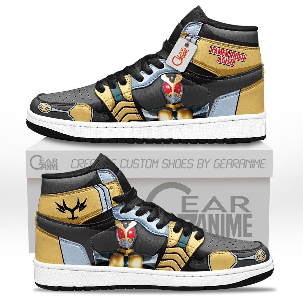 Kamen Rider Agito Custom Movie High-Top Leather Sneakers