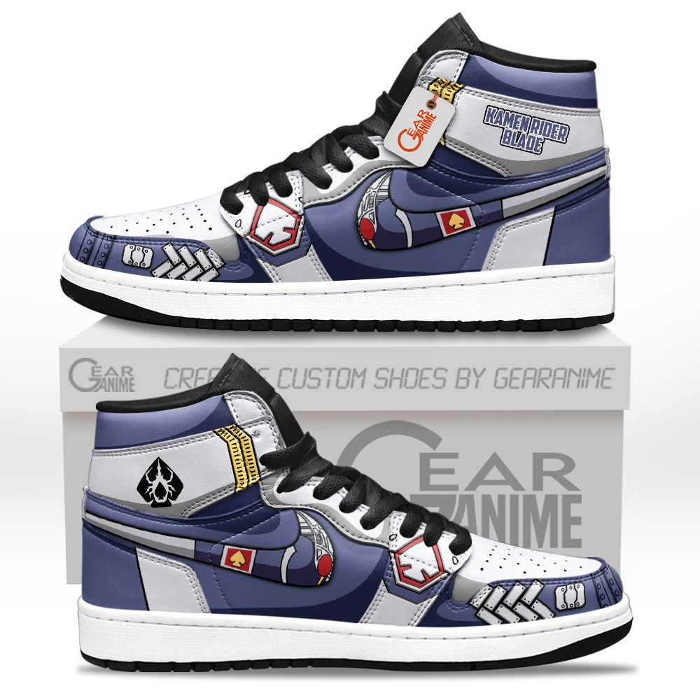 Kamen Rider Blade Shoes Custom Movies High-Top Leather Sneakers