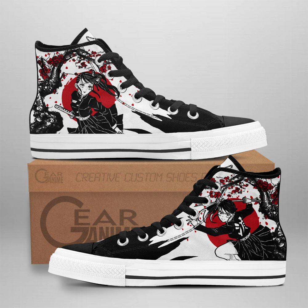 Kanao Tsuyuri Custom Anime High-Top Canvas Shoes