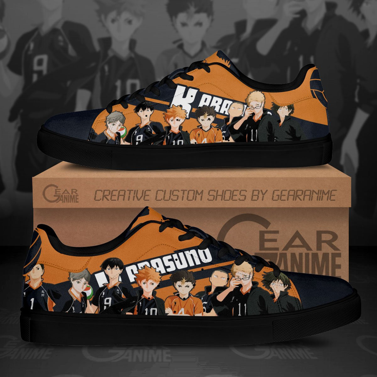 Karasuno Custom Anime Classic Court Shoes
