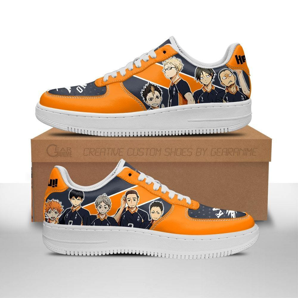 Karasuno Custom Anime Low-Top Leather Sneakers
