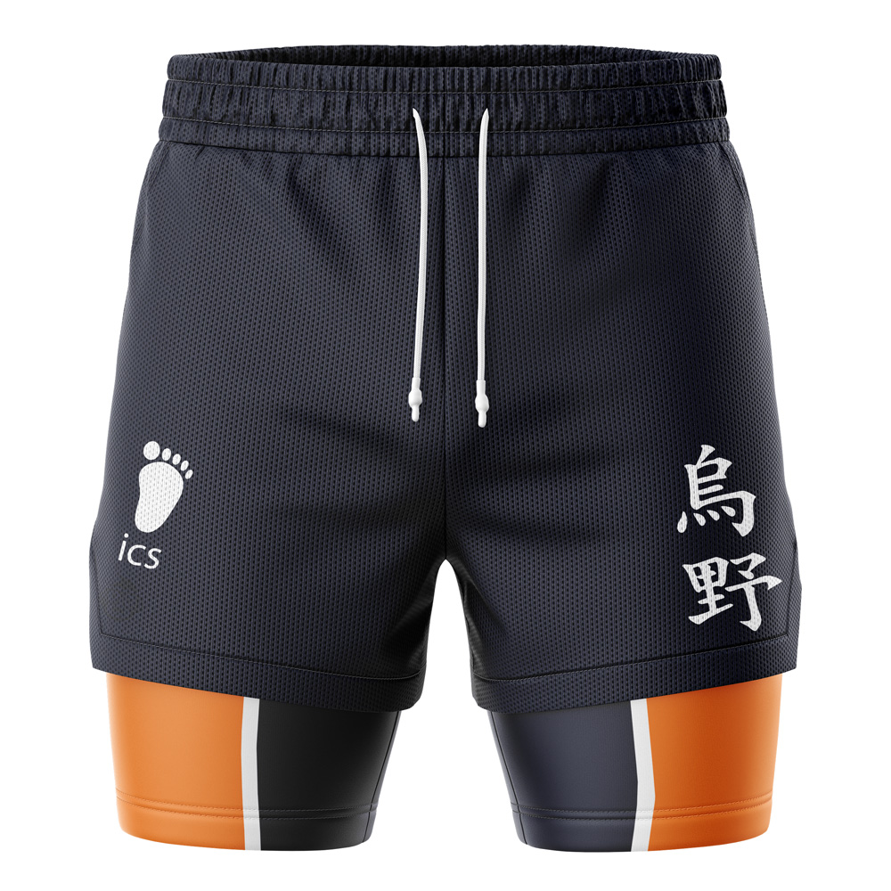 Karasuno Haikyu 2-in-1 Performance Shorts
