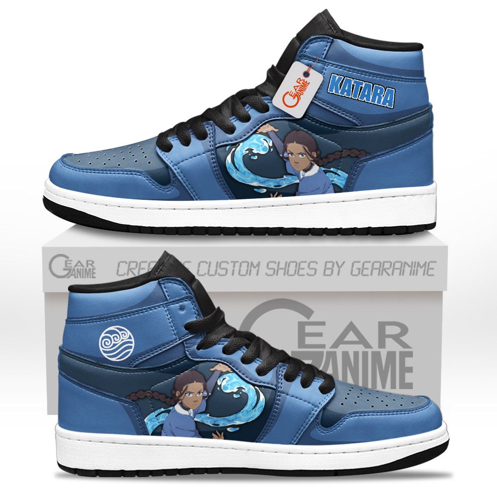 Katara High-Top Leather Sneakers Custom Name