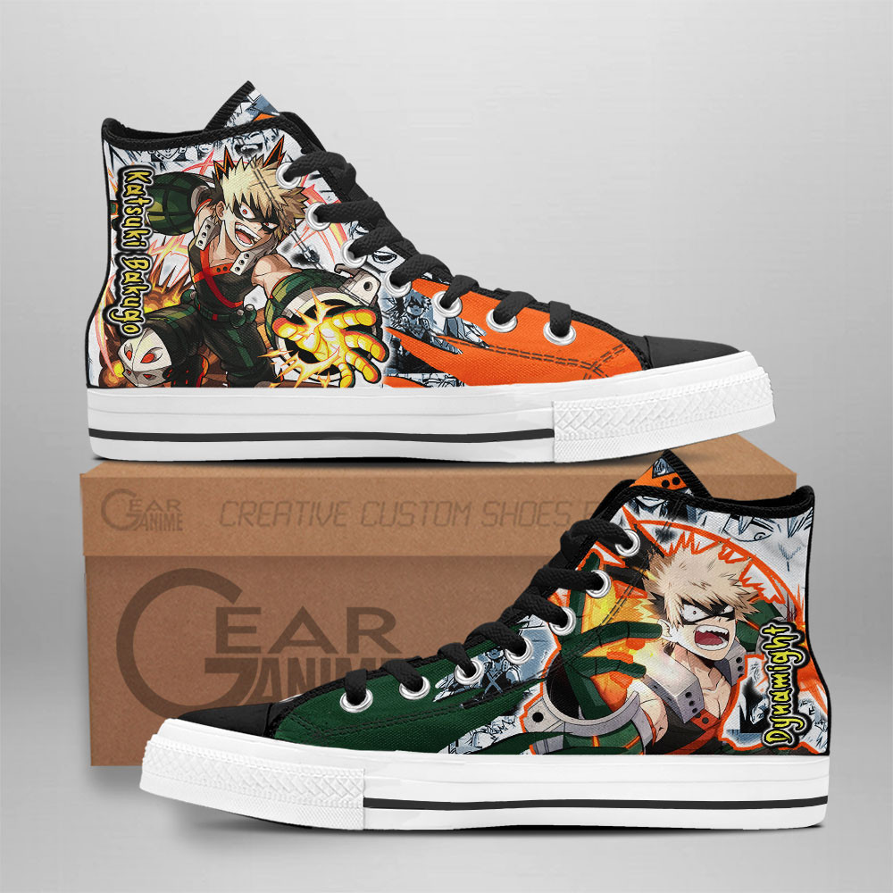 Katsuki Bakugo Custom Anime High-Top Canvas Shoes NTT291