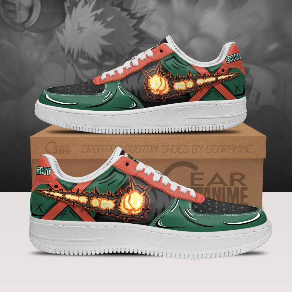 Katsuki Bakugo Custom Anime Low-Top Leather Sneakers