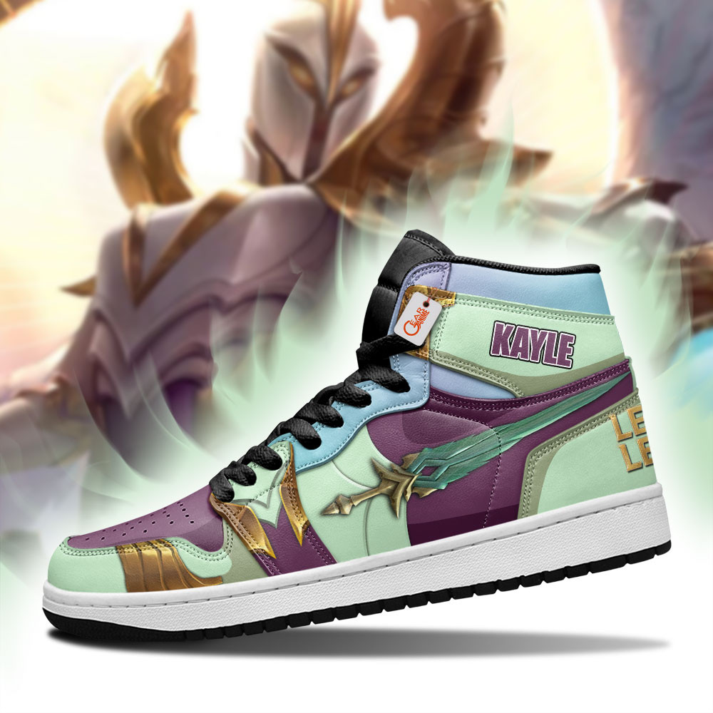 Kayle Custom Gaming High-Top Leather Sneakers LOL Custom Name