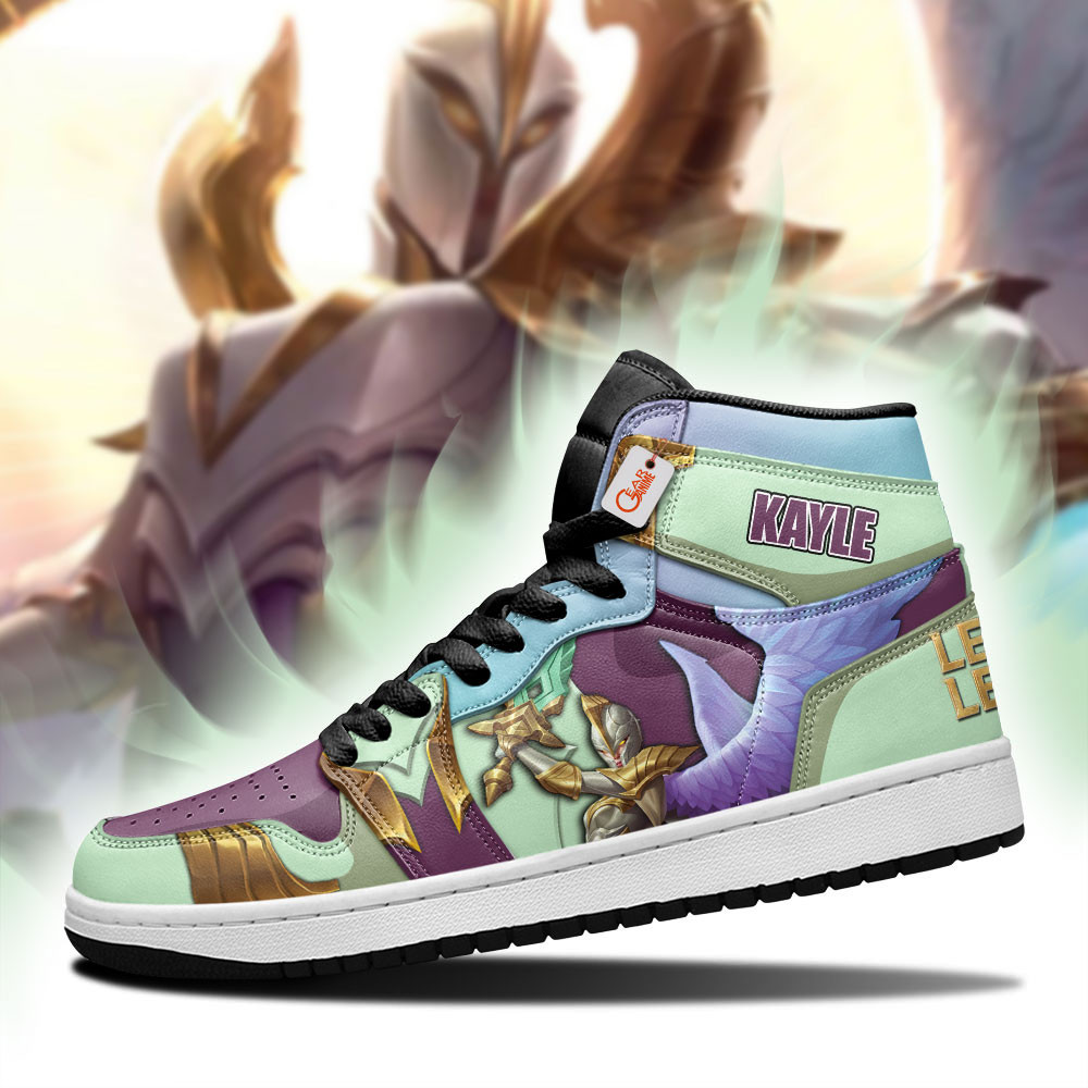 Kayle Custom Gaming High-Top Leather Sneakers LOL Custom Name