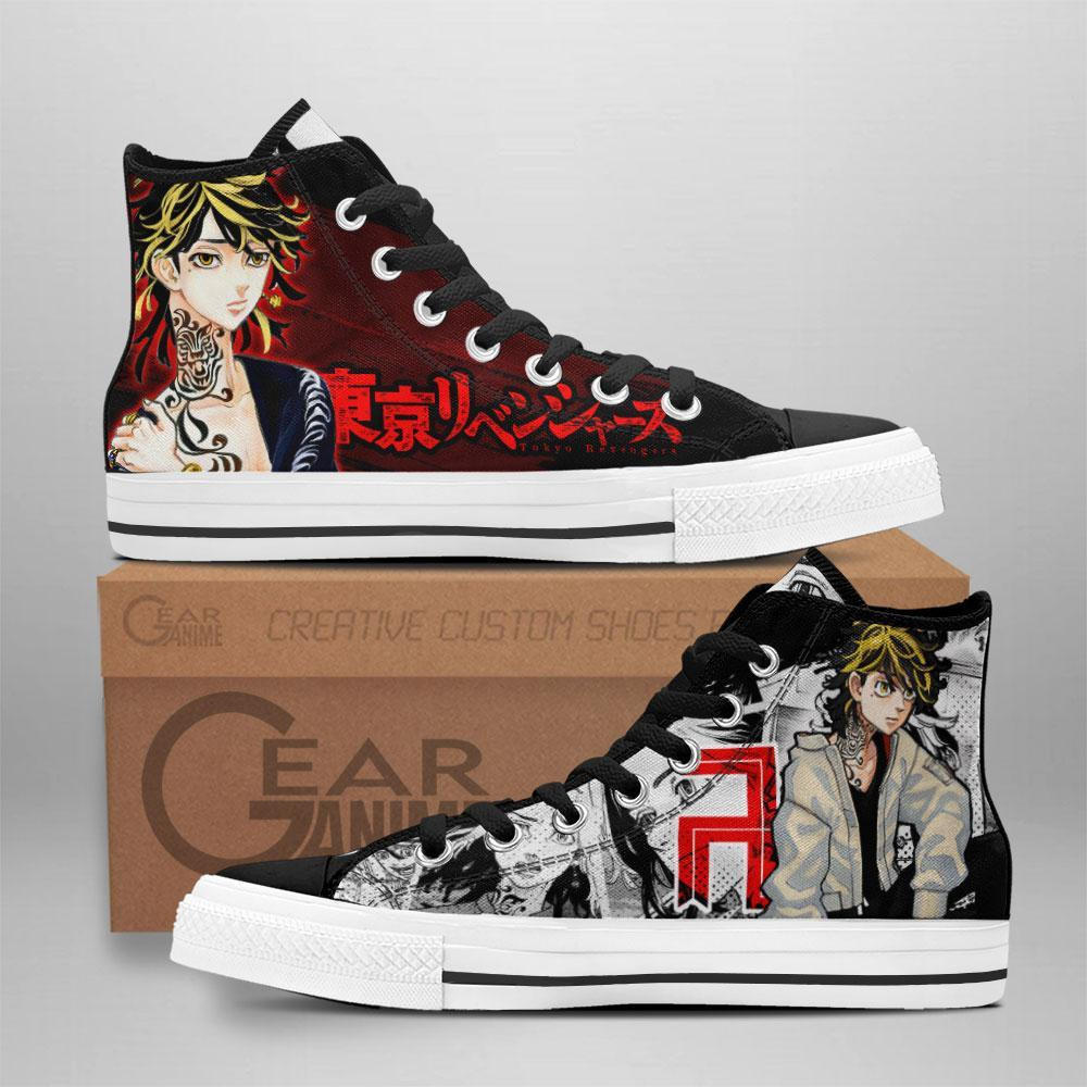 Kazutora Hanemiya Custom Anime High-Top Canvas Shoes TT1009