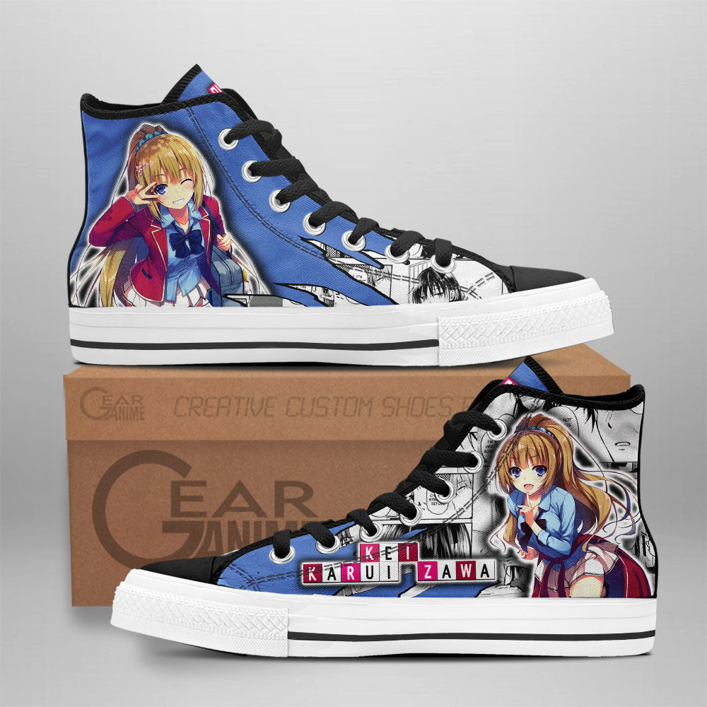 Kei Karuizawa Custom Anime High-Top Canvas Shoes Perfect Shoes