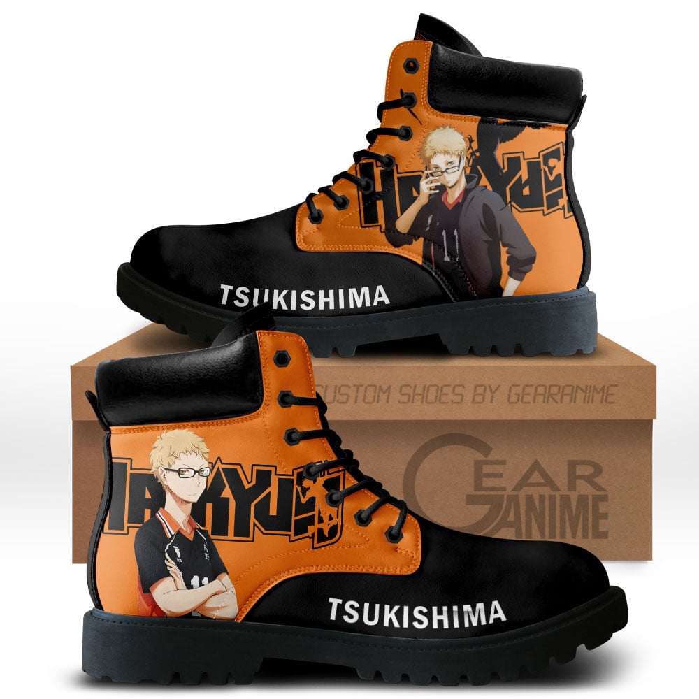 Kei Tsukishima Custom Anime Combat Boots MV3110